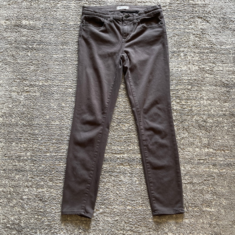 MADEWELL SKINNY SKINNY BROWN PANTS LADIES SIZE 28